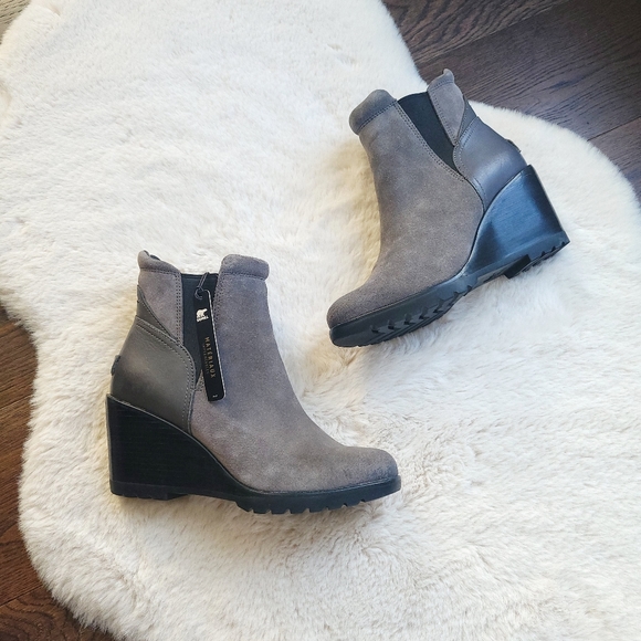 Sorel NWT Chelsea After Hours Quarry Suede Boots - Picture 7 of 14